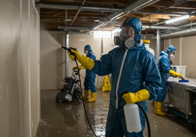 Basement Sanitization and Antimicrobial Treatment process in Wilmot, NH