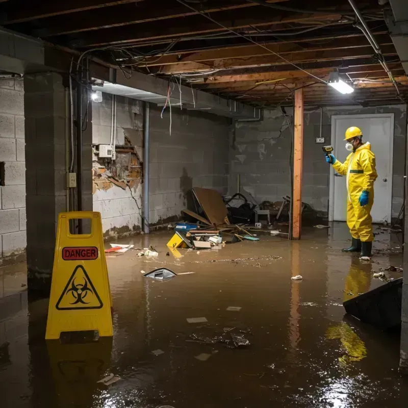 Flooded Basement Electrical Hazard in Wilmot, NH Property